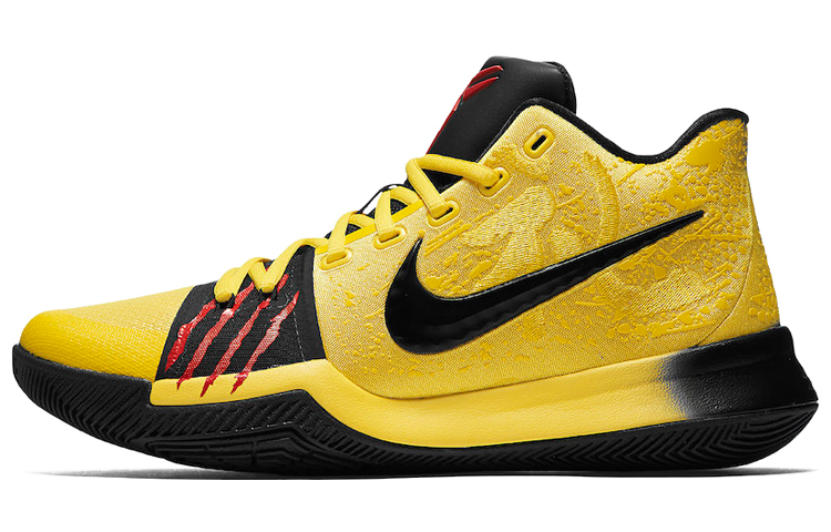 Мужские кроссовки Nike Nike Kyrie 3 Mamba Mentality Bruce Lee OG (желто-черно-красные)
