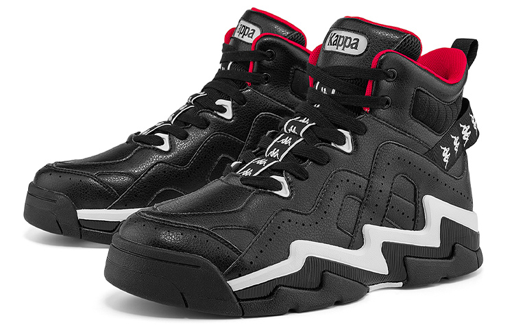 Kappa High top Vintage Basketball Shoes Unisex Black