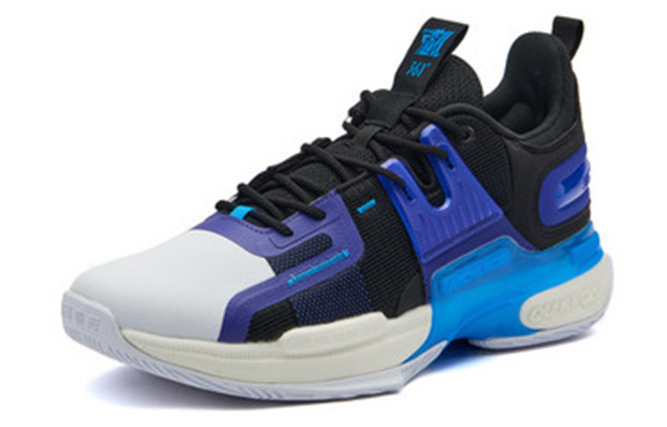 361° Restraint 2 Kelan White Textile, Synthetic Leather, TPU Abrasion Resistant Breathable Mid top Basketball Shoes