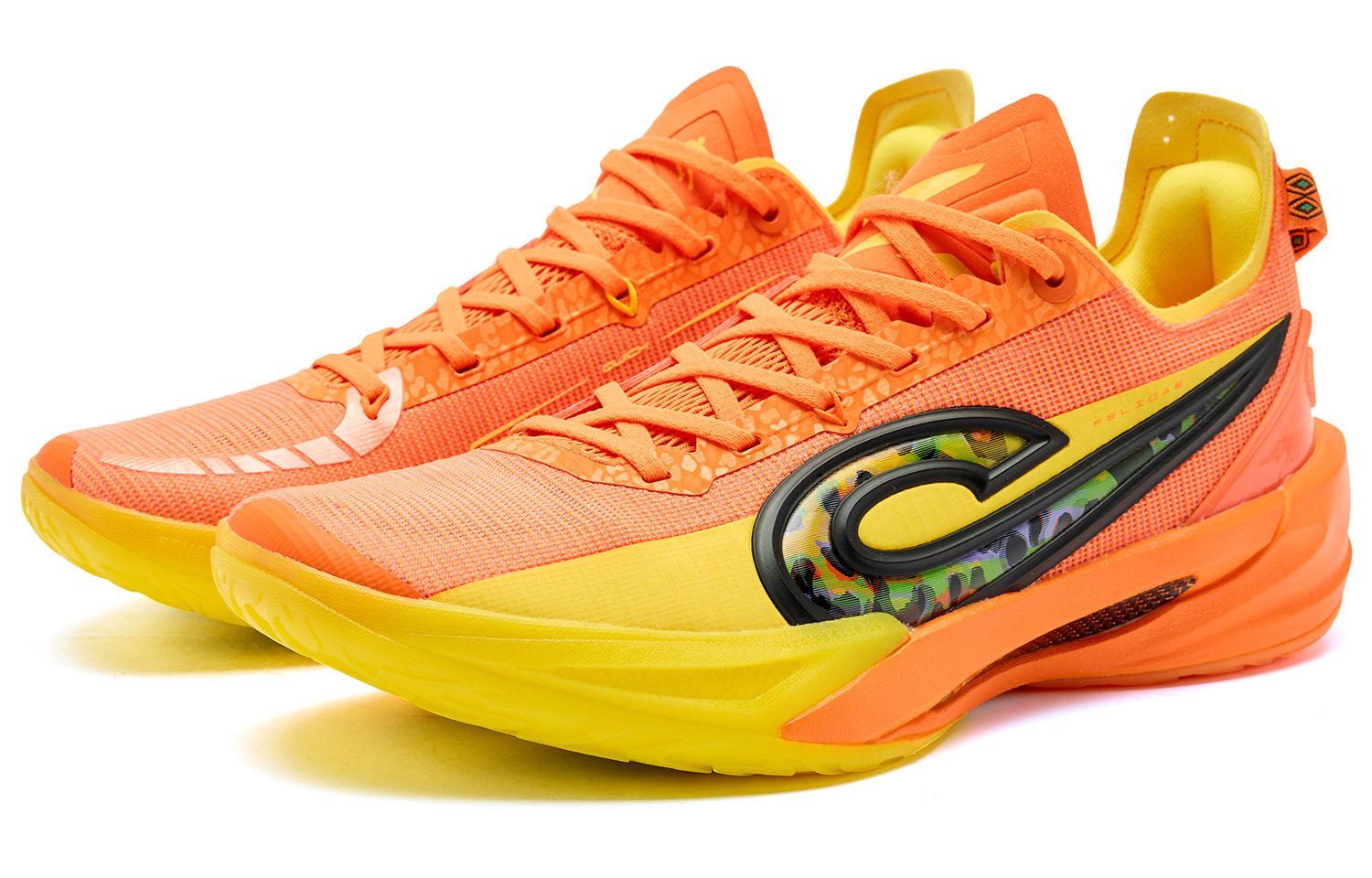 QIAODAN Thorn RISE 2.0 Basketball Shoes Men’s Low Top Sunlight Yellow