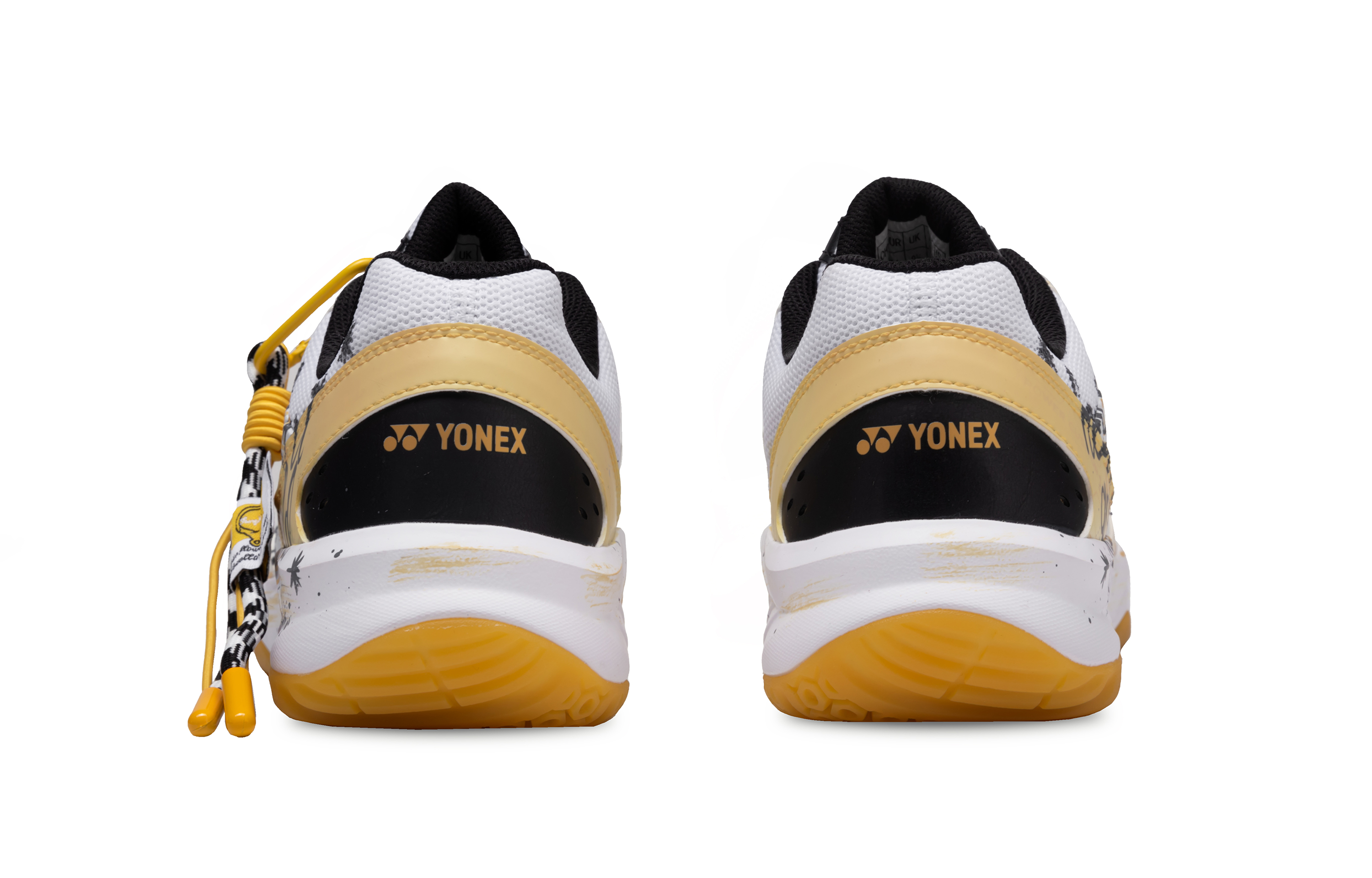 YONEX Power Cushion Cushioning, Wear Resistant Low top Badminton Shoes Unisex Yellow Gray