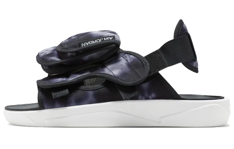Air Jordan Ls Slide Cozy Non Slip Outdoor Sports Sandals Black White Tie Dye 'Black White'