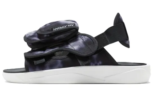 Air Jordan Ls Slide Cozy Non Slip Outdoor Sports Sandals Black White Tie Dye 'Black White'