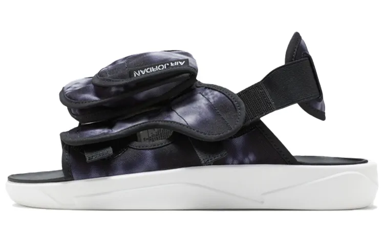 Air Jordan Ls Slide Cozy Non Slip Outdoor Sports Sandals Black White Tie Dye 'Black White'
