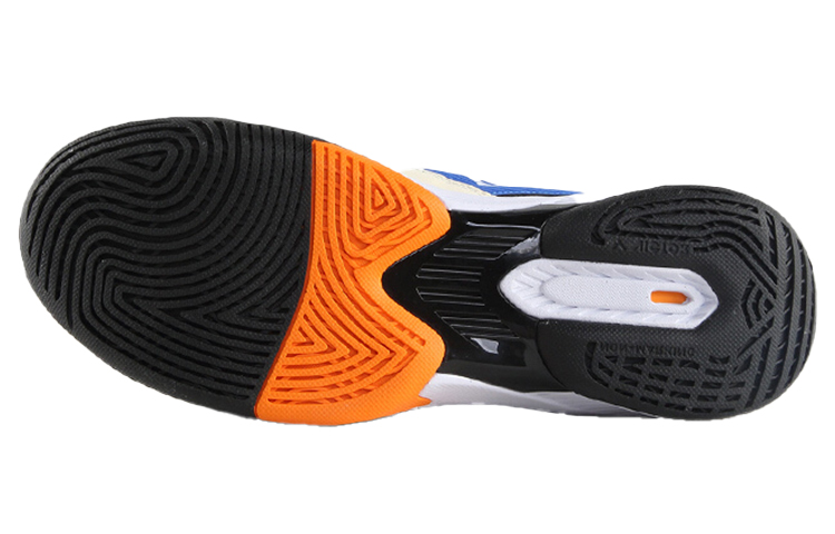 VICTOR Shock Absorption Slip Resistant, Abrasion Resistant, Breathable Low top Badminton Shoes Unisex Blue Gold