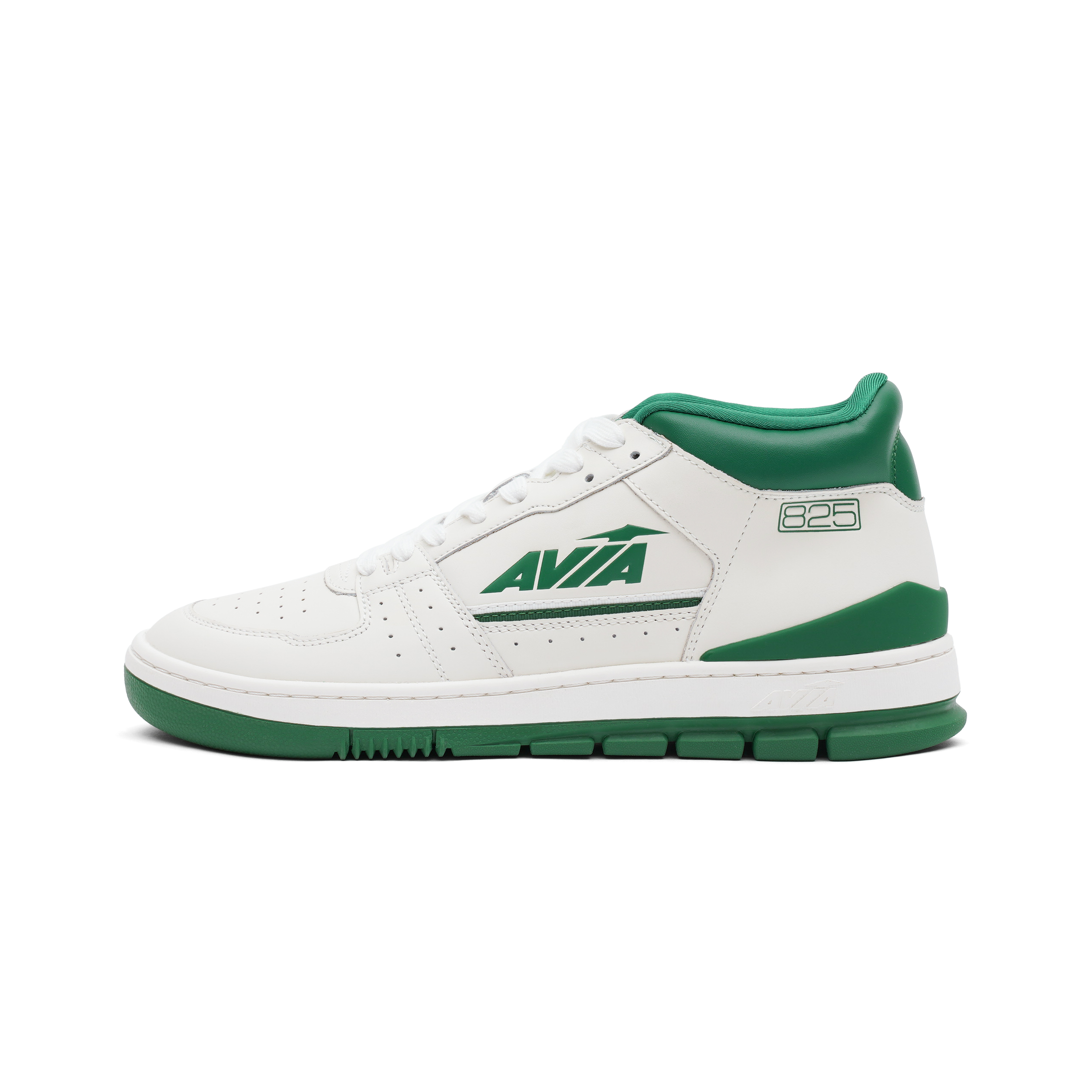 AVIA 825 Slip Resistant Abrasion Resistant Mid top Vintage Basketball Shoes Men’s White Green
