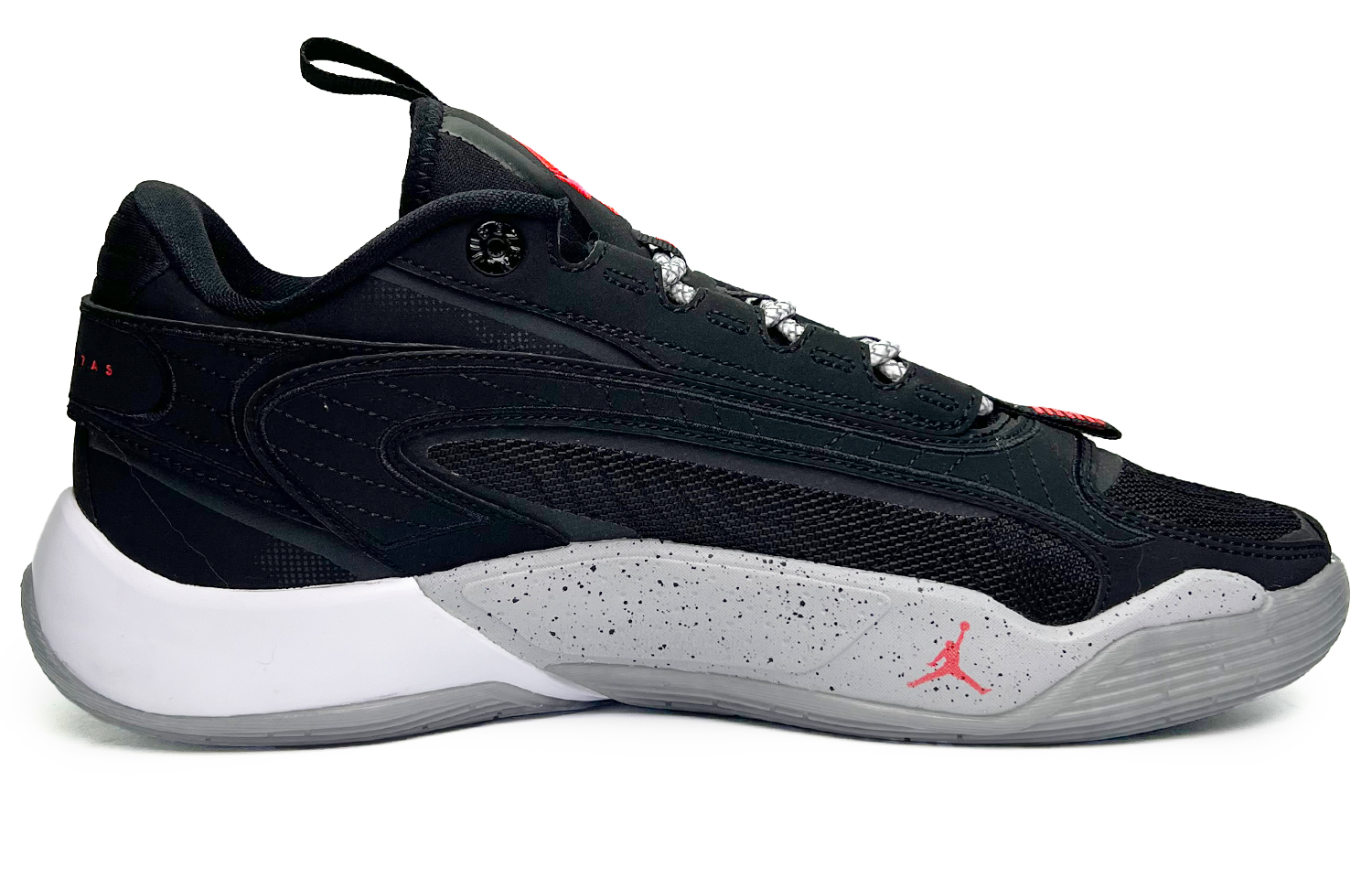 Jordan Luka 2 The Rabble Low top Basketball Shoes Unisex Black Silver
