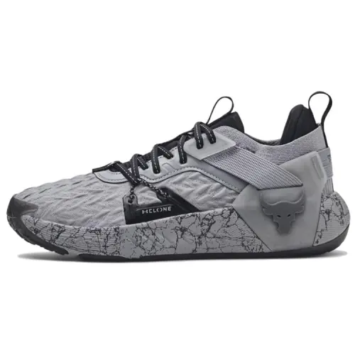 Under Armour Project Rock 6 Slip Resistant Abrasion Resistant Low top Training Shoes Unisex Gray