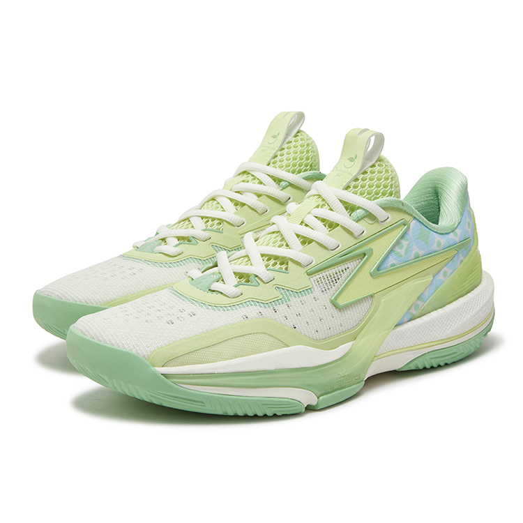 361° BIG3 6.0 Cushioning Slip Resistant Abrasion Resistant Coverage Low top Basketball Shoes Men’s Fig Green