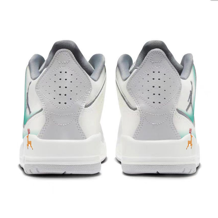 Jordan Courtside 23 Slip Resistant Abrasion Resistant Mid top Vintage Basketball Shoes Men’s Gray