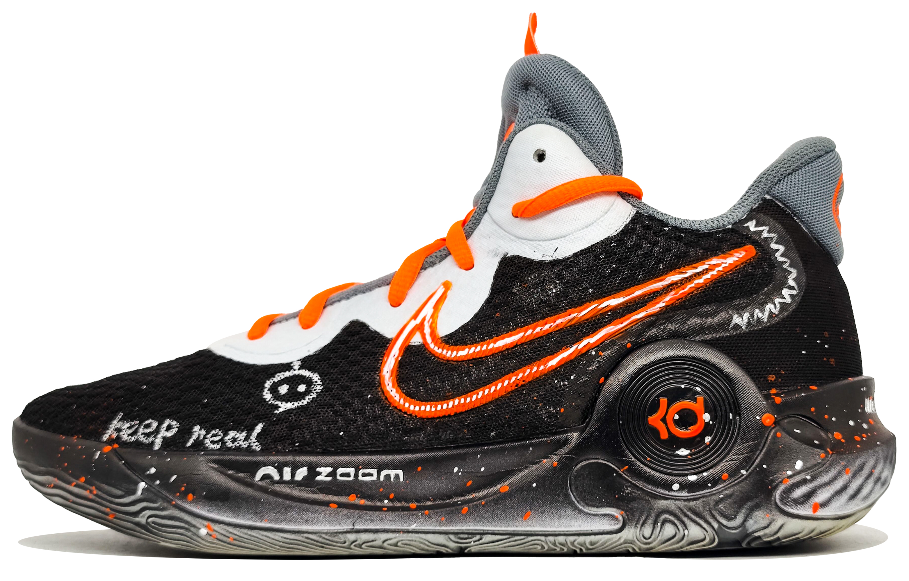 Nike KD Trey 5 IX Mid top Basketball Shoes Unisex Sun Orange