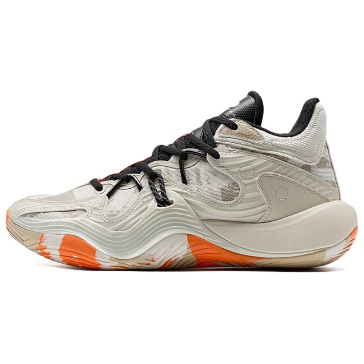XTEP Battle 3 Coverage Lightweight Thermal Mid top Basketball Shoes Men’s Beige