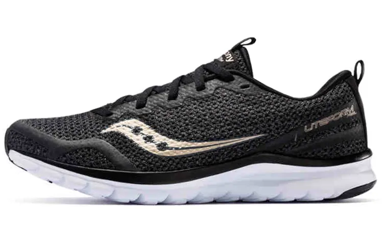 Saucony Walking Shoes Men's Low Top Black/Gold