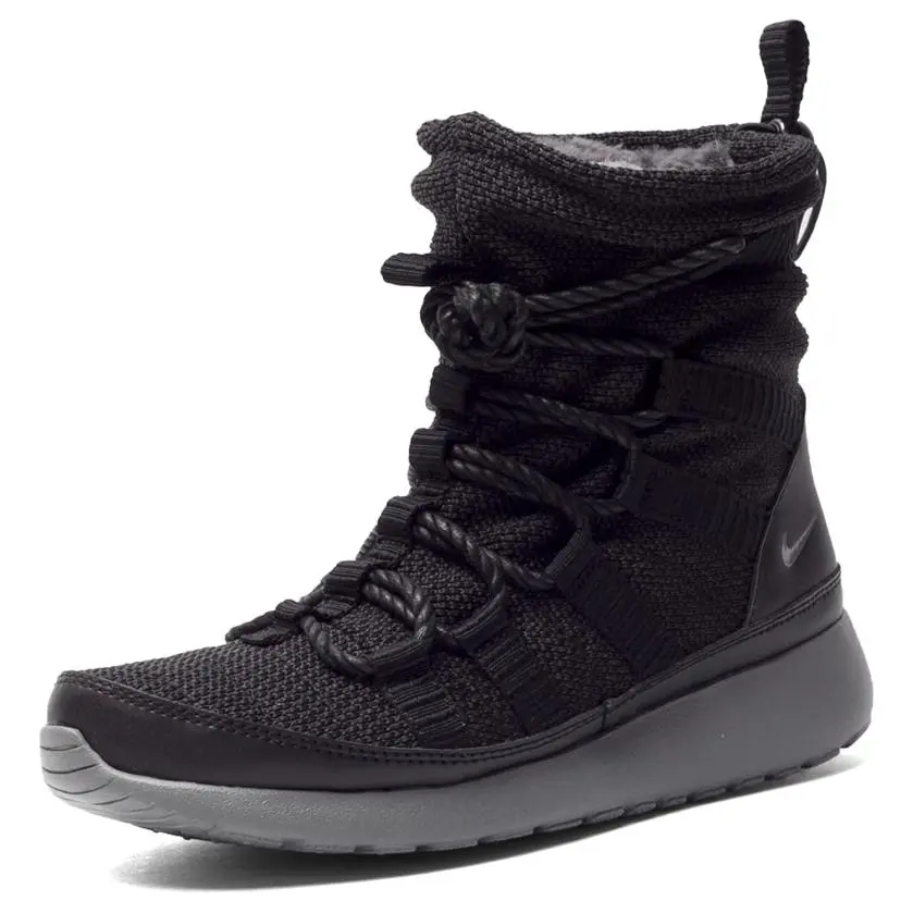 Nike Roshe One Thermal Abrasion Resistant Comfortable Short Snow Boots Women's Black
