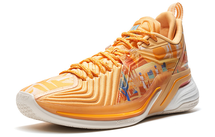 XTEP Jlin 3 JLIN3 Low top Basketball Shoes Men’s Orange Yellow