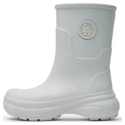 MLB Los Angeles Dodgers Waterproof And Wear resistant Rain Boots Women's Gray