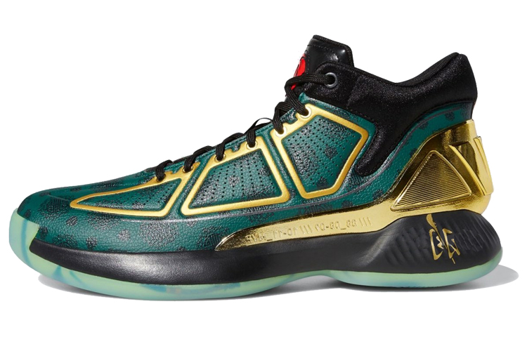 Мужские кроссовки adidas D Rose 10 (зеленые)