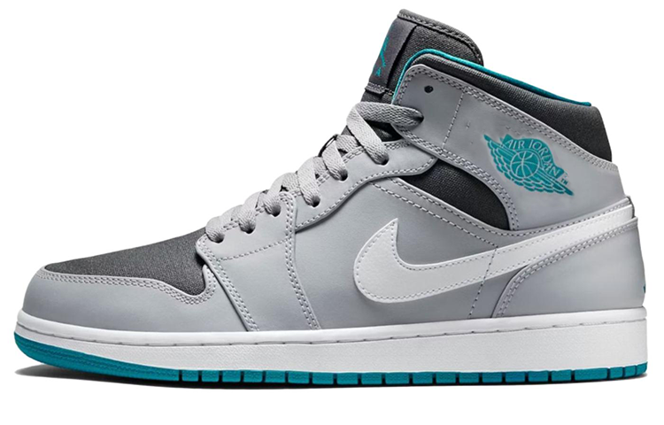 Jordan 1 Mid Wolf Grey Tropical Teal