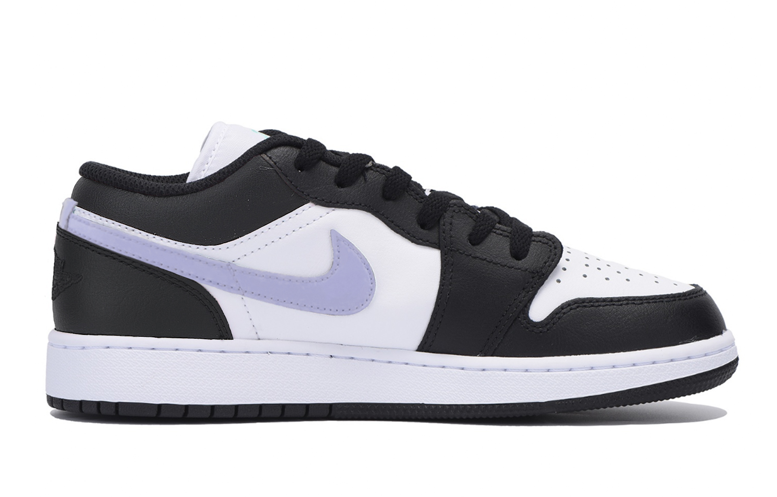 Jordan Air Jordan 1 Abrasion Resistant Cushioning Slip Resistant Low top Vintage Basketball Shoes Men’s Black Purple