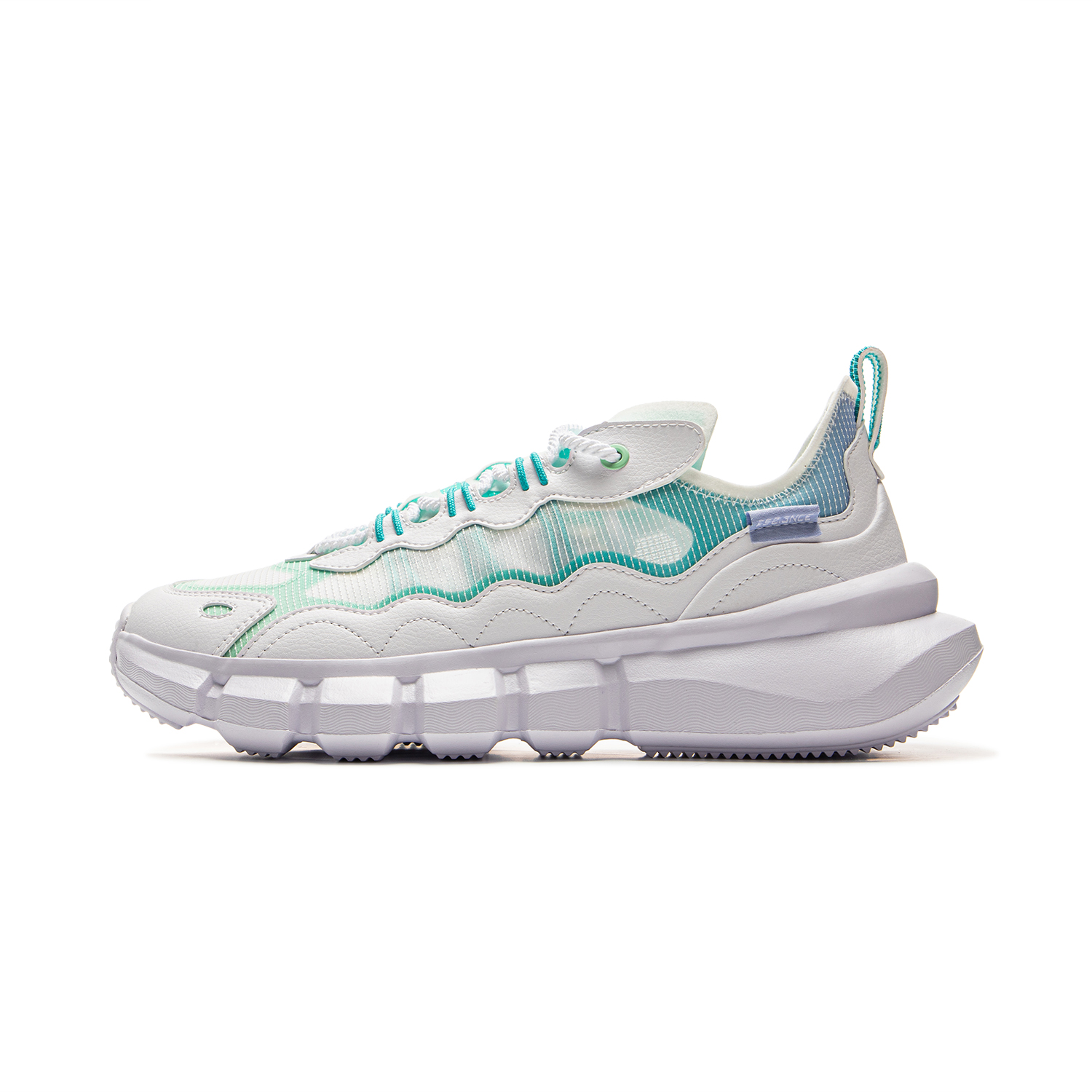Li Ning Slip Resistant Abrasion Resistant Low top Basketball Shoes Men’s White Green