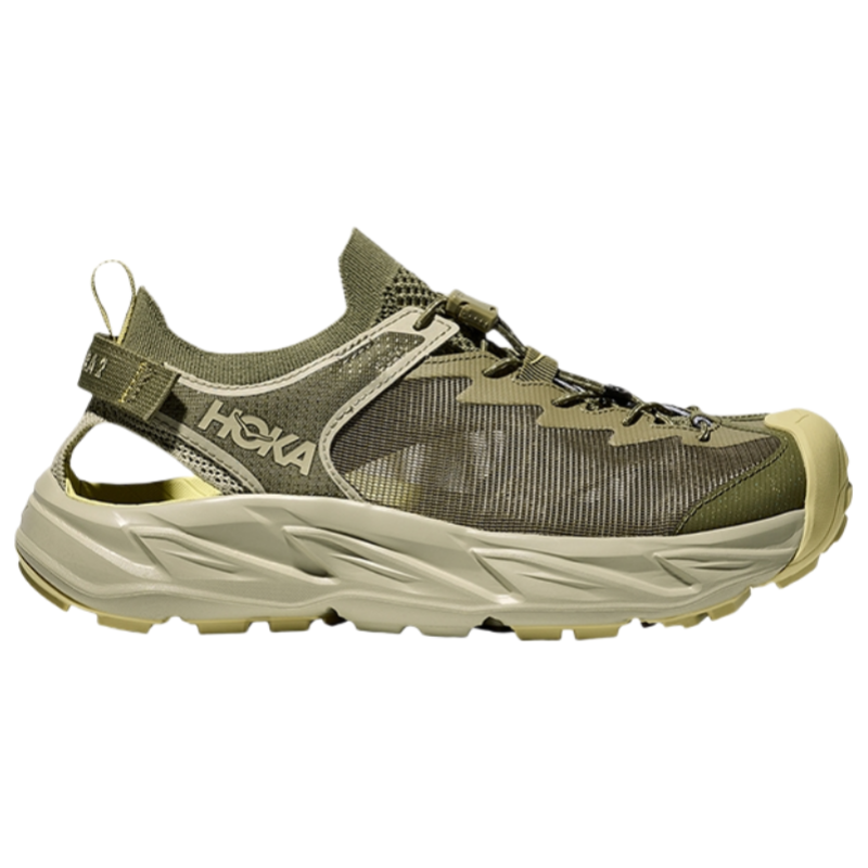 Мужские сандалии HOKA ONE HOPARA 2 (зеленый) — 野菇灰/蘑菇灰 — фото 2