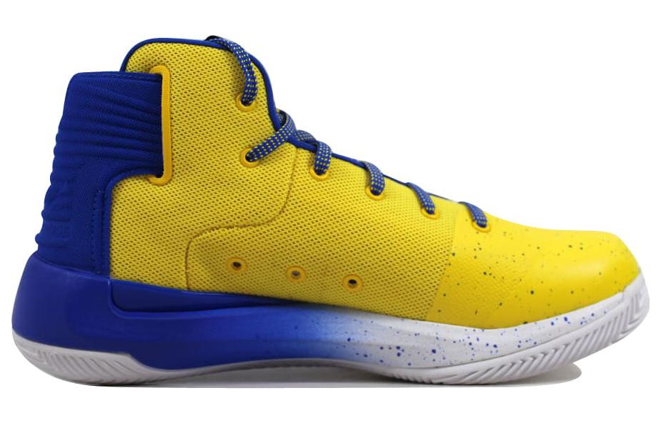 Мужские кроссовки Under Armour Curry 3.5 (сине-желтые) — фото 2