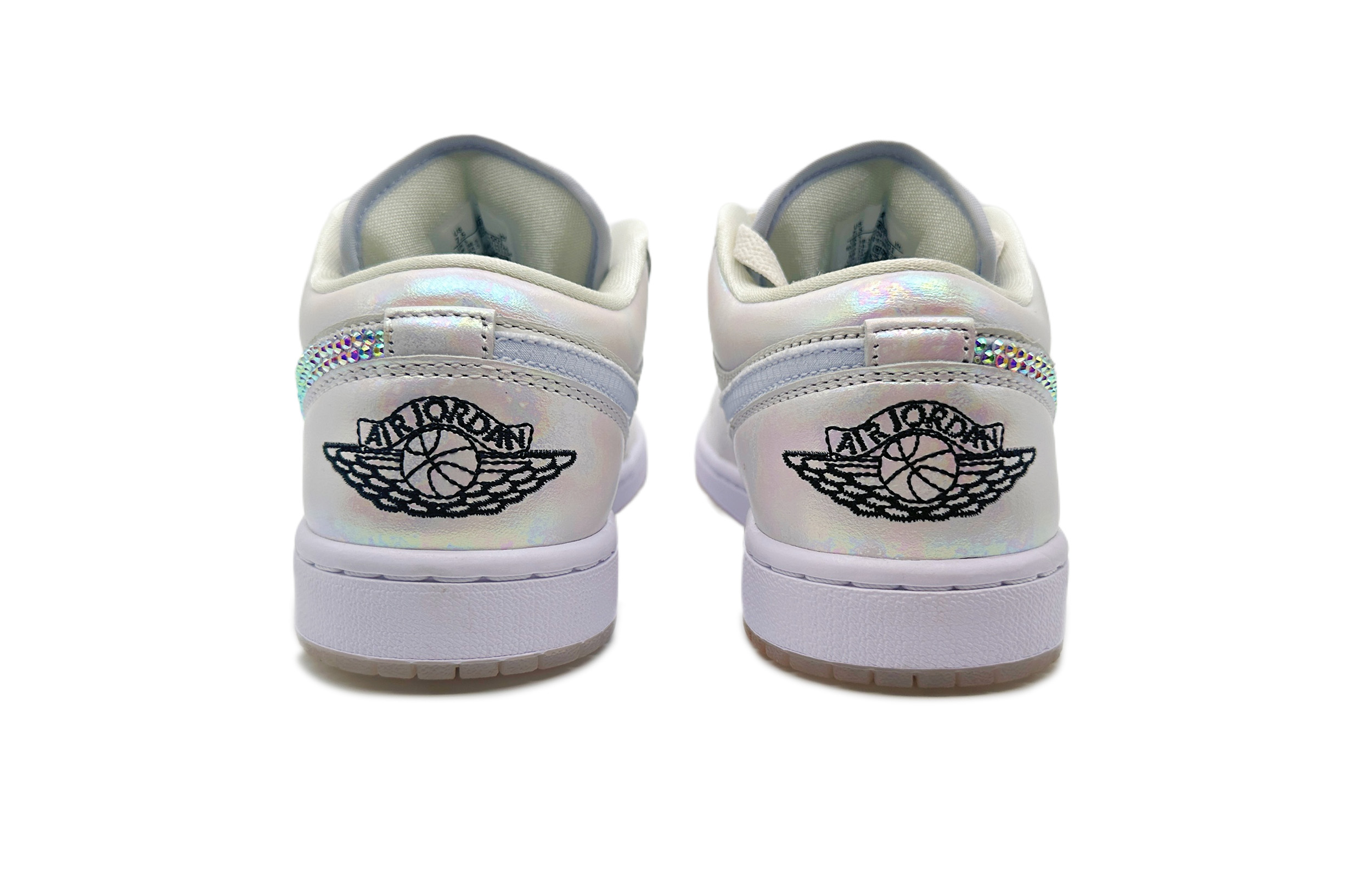 Jordan Air Jordan 1 Phantom Crystal Sakura Cushioning, Wear Resistant Low top Vintage Basketball Shoes Unisex Ecru