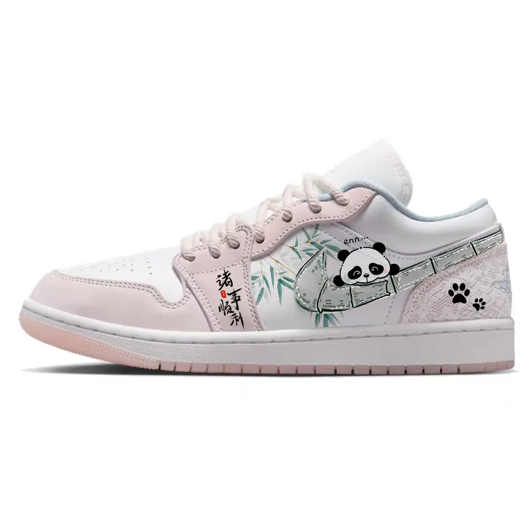 Jordan Air Jordan 1 Vintage Basketball Shoes Women's Low Top White/Pink