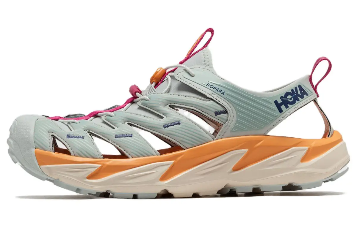HOKA ONE ONE Hopara OG Hopara Leather Rebound Grip River Trekking Sports Sandals Unisex Blue Orange