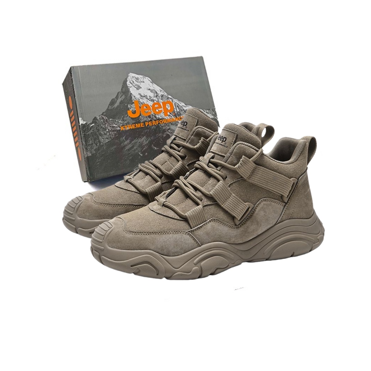 Jeep High top Hiking Shoes Men’s Khaki