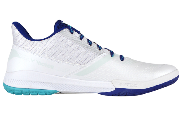 VICTOR S70 Rubber Comfortable Cushioning Slip Resistant Abrasion Resistant Low top Badminton Shoes Unisex Pearl White