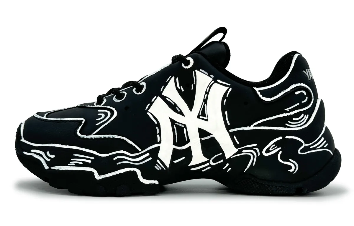 MLB Big Ball Chunky Slip Resistant Abrasion Resistant Slip Resistant Abrasion Resistant Low top Chunky Sneakers Unisex