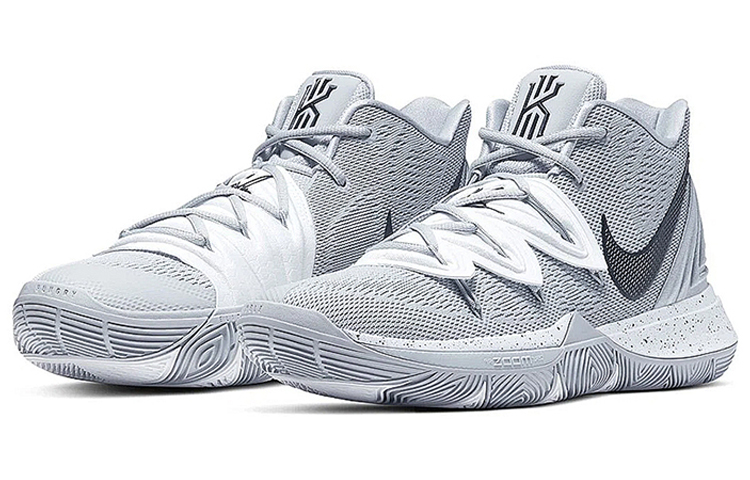 Мужские кроссовки Nike Kyrie 5 TB (серый) — фото 3