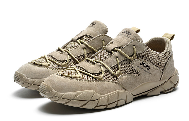 Jeep Textile, Leather Low top Outdoor Shoes Men’s