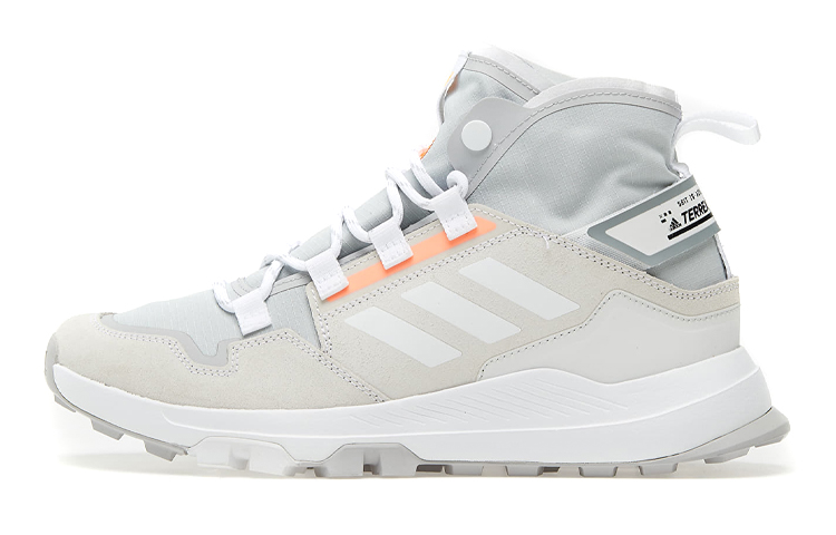 Adidas Terrex Hikster Mid Hiking Trendy Breathable Mid top Hiking Shoes Unisex Gray