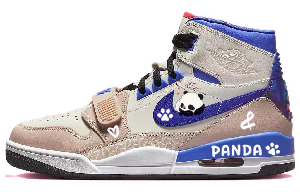 Jordan Legacy 312 Vintage Basketball Shoes Men's High Top Brown/Blue
