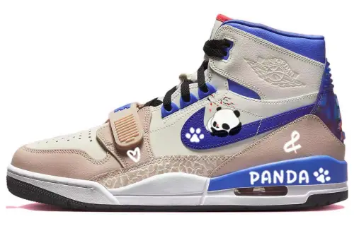 Jordan Legacy 312 Vintage Basketball Shoes Men's High Top Brown/Blue