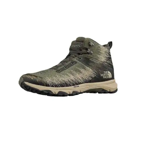 THE NORTH FACE Ultra Fastpack 4 Comfortable Abrasion Resistant High top Mountaineering Shoes Men's Green