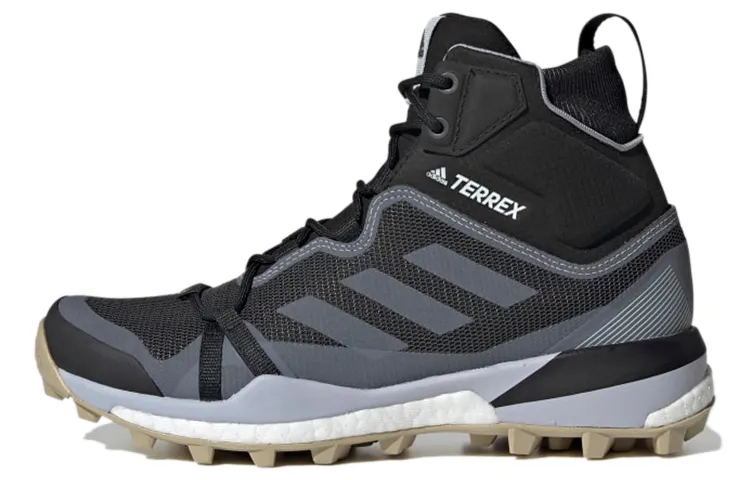 Adidas Terrex Skychaser Mountaineering & Hiking Shoes Men's High Top Black/Gray