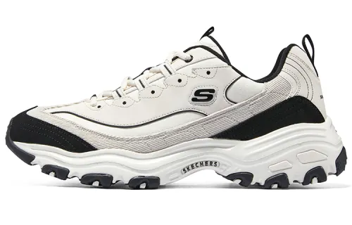 Skechers DLites 1.0 Chunky Shoes 'Beige Black'