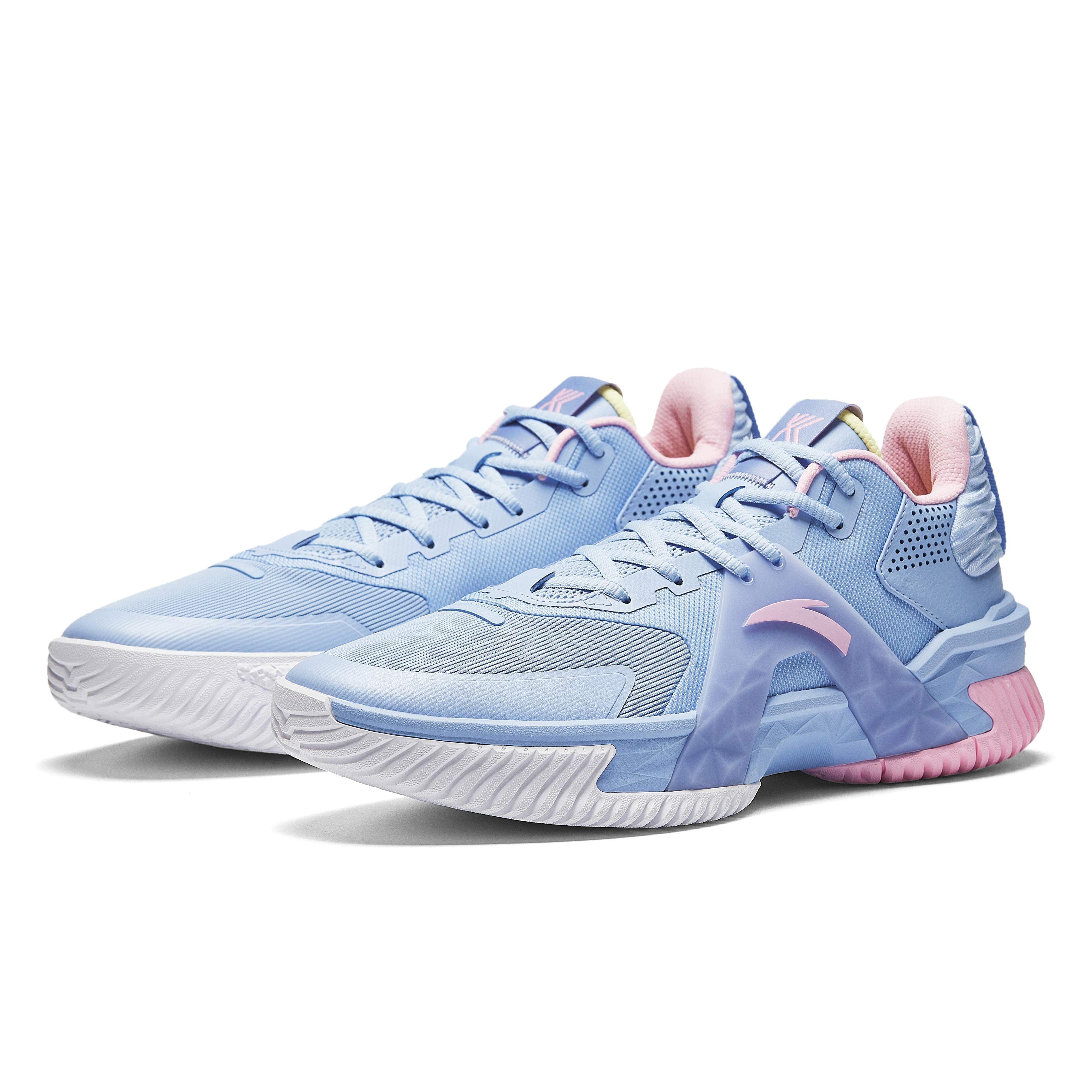 ANTA Airspace 5 Basketball Shoes Men’s Low Top Danube Blue/Cute Pink