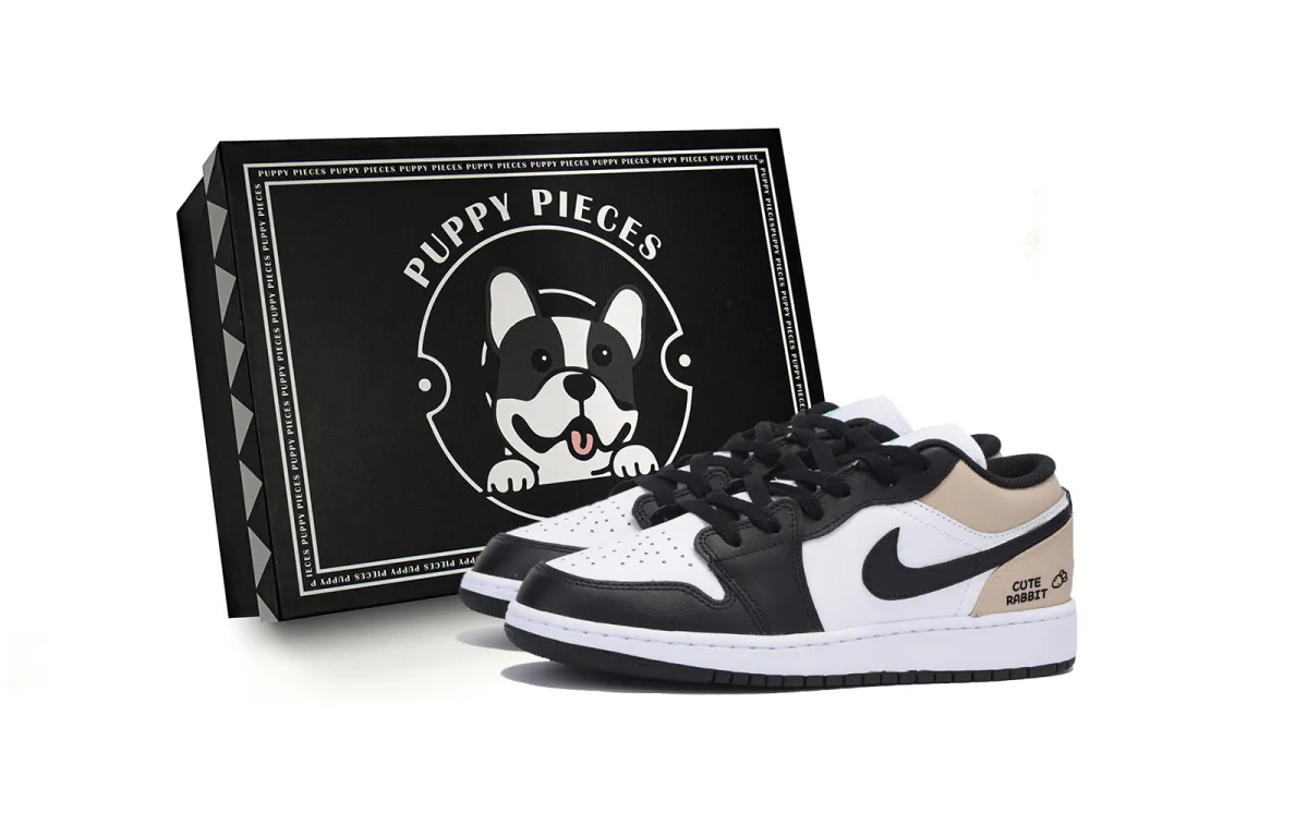 Jordan Air Jordan 1 Vintage Basketball Shoes Men's Low Top White Brown