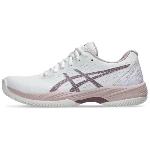 ASICS Gel Game 9 Clay/OC White Dusty Mauve Women's