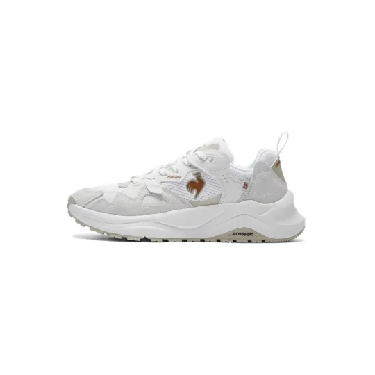 Le Coq Sportif LCS R990 Breathable Low top Chunky Sneakers Unisex White Khaki