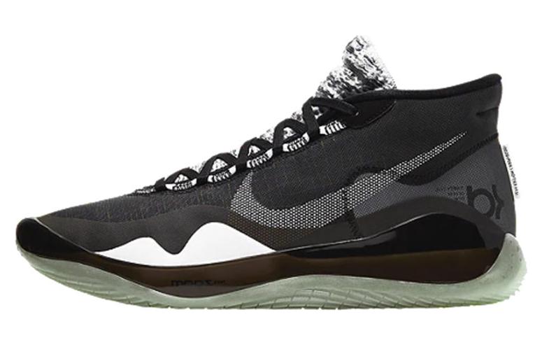 Nike KD 12 Zoom practical comfortable round head mid-top basketball shoes men and women black