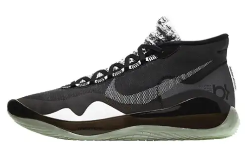 Nike KD 12 Zoom practical comfortable round head mid-top basketball shoes men and women black