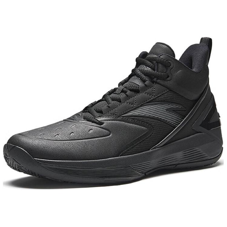 Anta Slip Resistant Coverage Abrasion Resistant High top Basketball Shoes Men’s Black