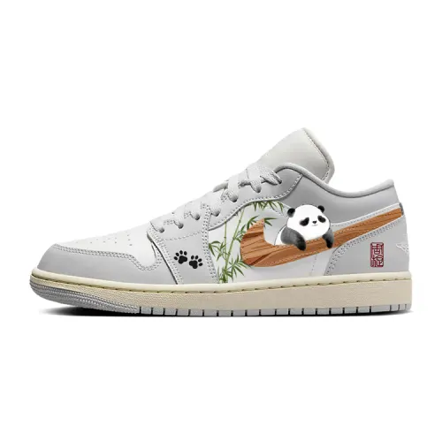 Jordan Air Jordan 1 Vintage Basketball Shoes Women's Low Top Gray/White