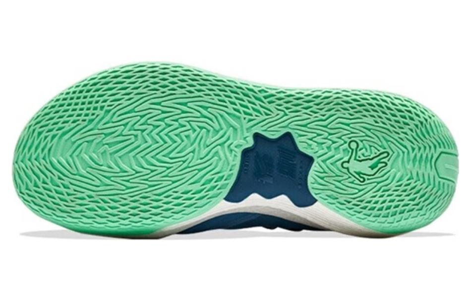 QIAODAN Sharp 6.0 PRO Basketball Shoes Men’s Low Top Blue White Green