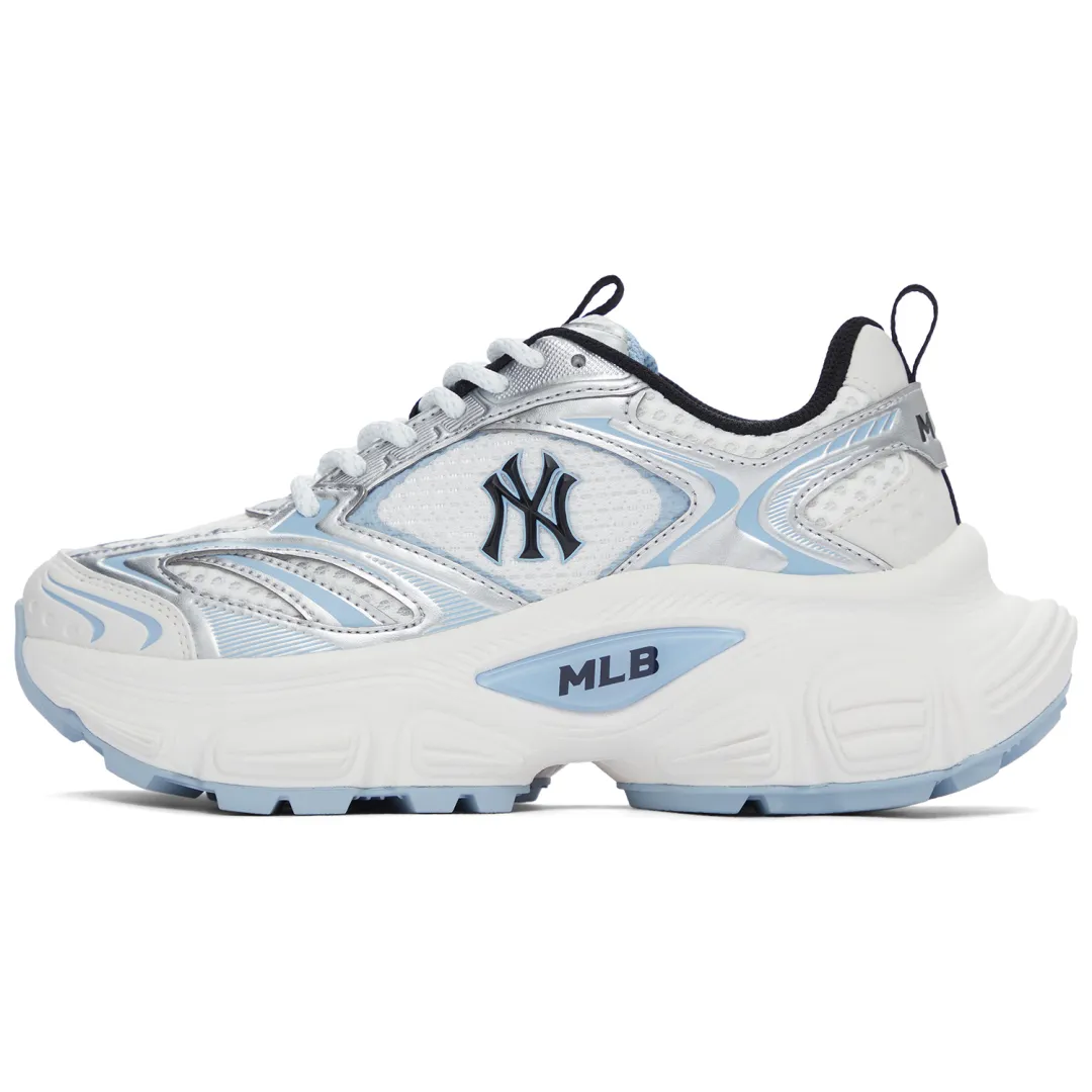 MLB New York Yankees Height Increasing Low top Chunky Sneakers Unisex White Blue